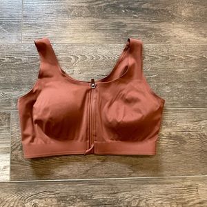 EUC Front Zipper Access Bra